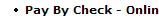 Pay By Check - Online